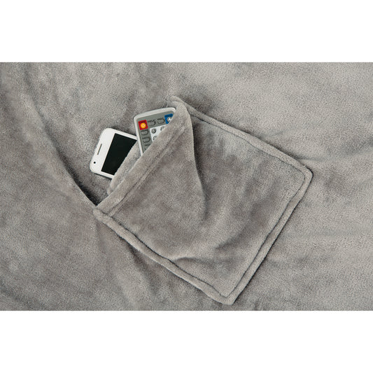 Ärmeldecke, silbergrau