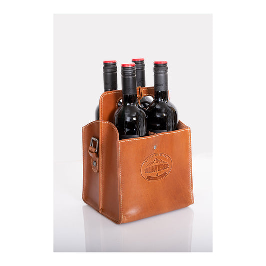 Getränketasche WEINVIERER, Farbe terra