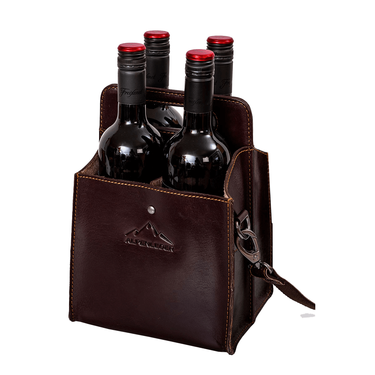 Getränketasche WEINVIERER, Farbe chocolate