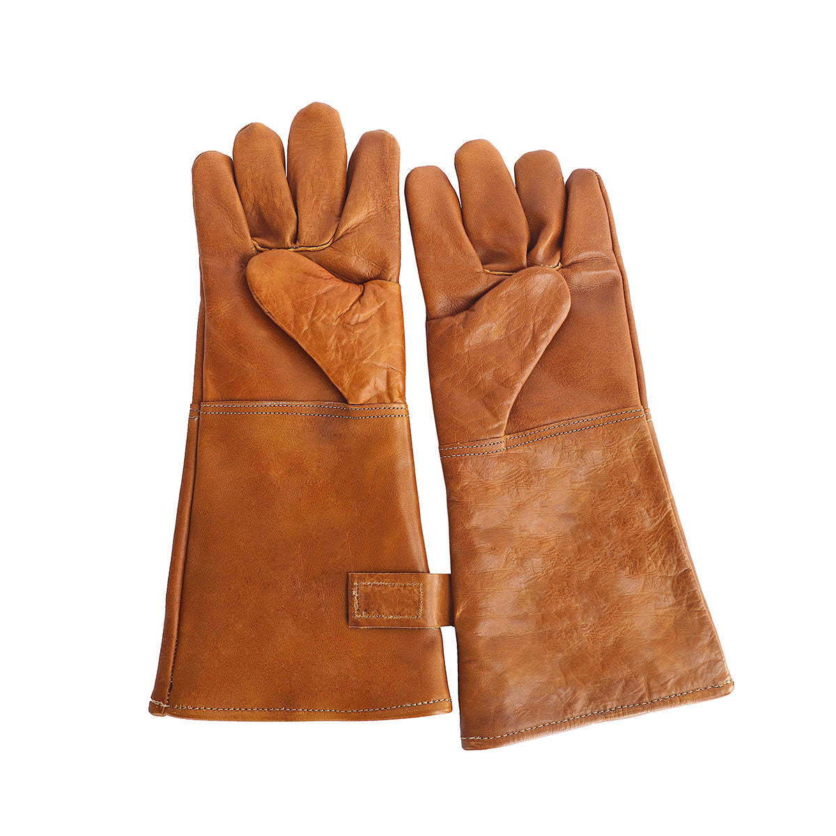 Grillhandschuhe Büffelleder, Farbe cognac