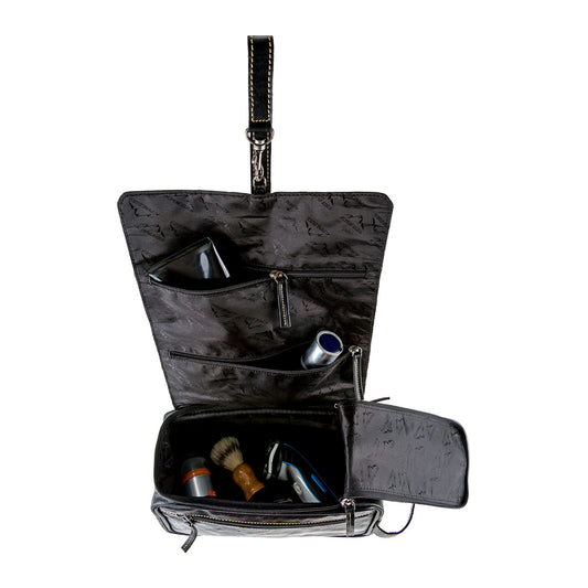 Kulturbeutel ROLL UP, Farbe ebenholz