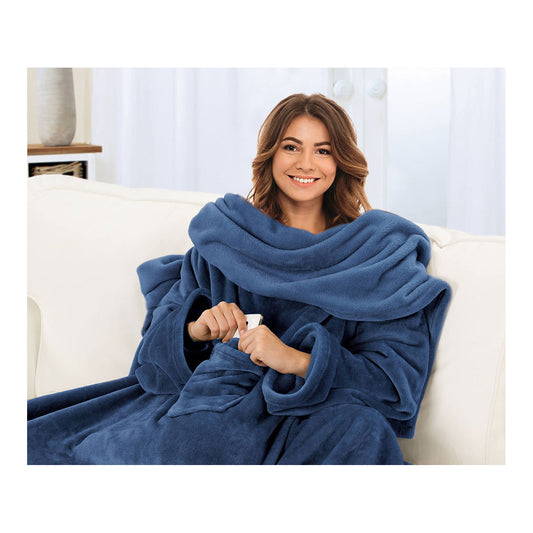 Ärmeldecke, marineblau
