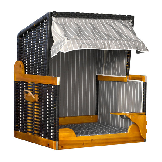 Strandkorb für Hunde, anthrazit