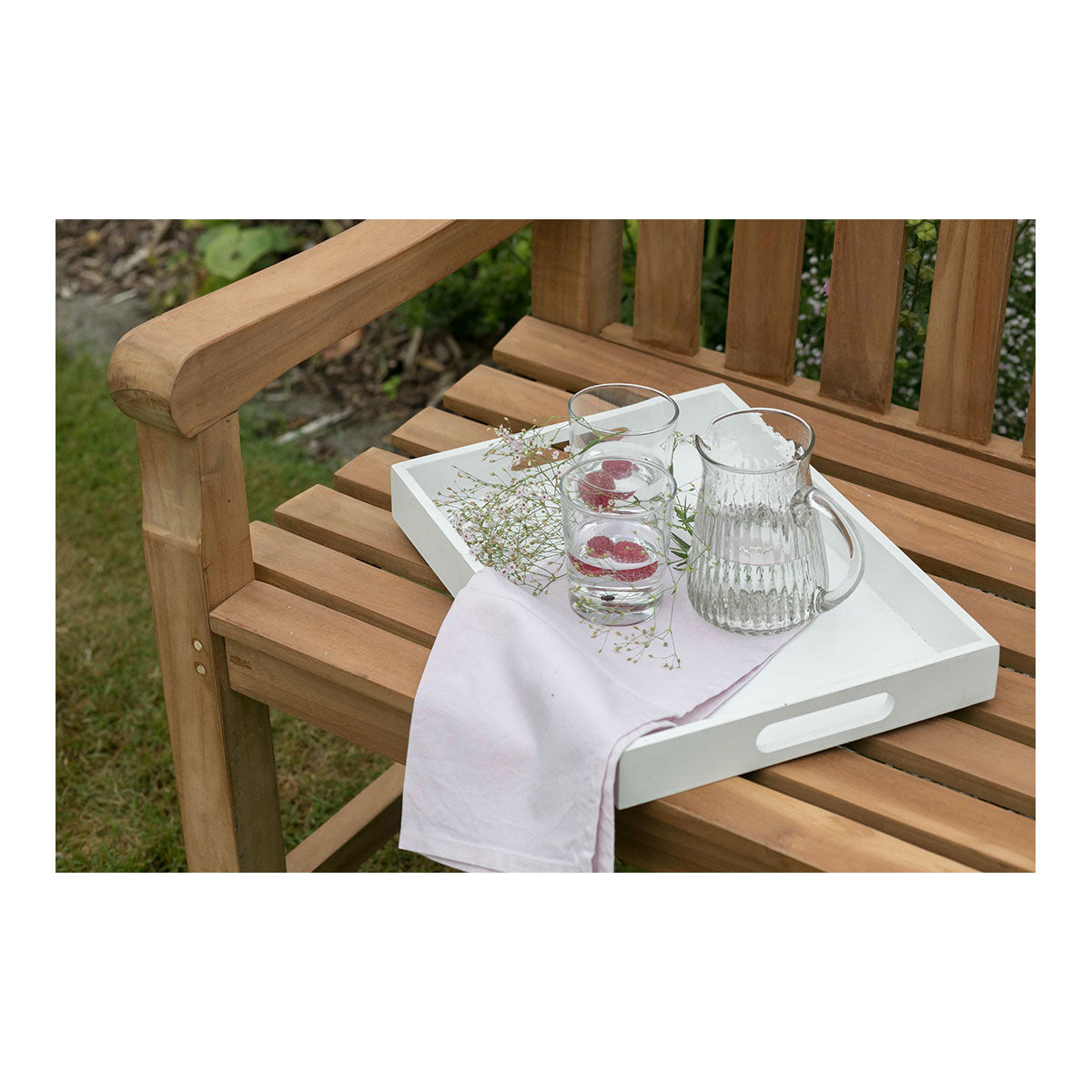 Teak-Gartenbank