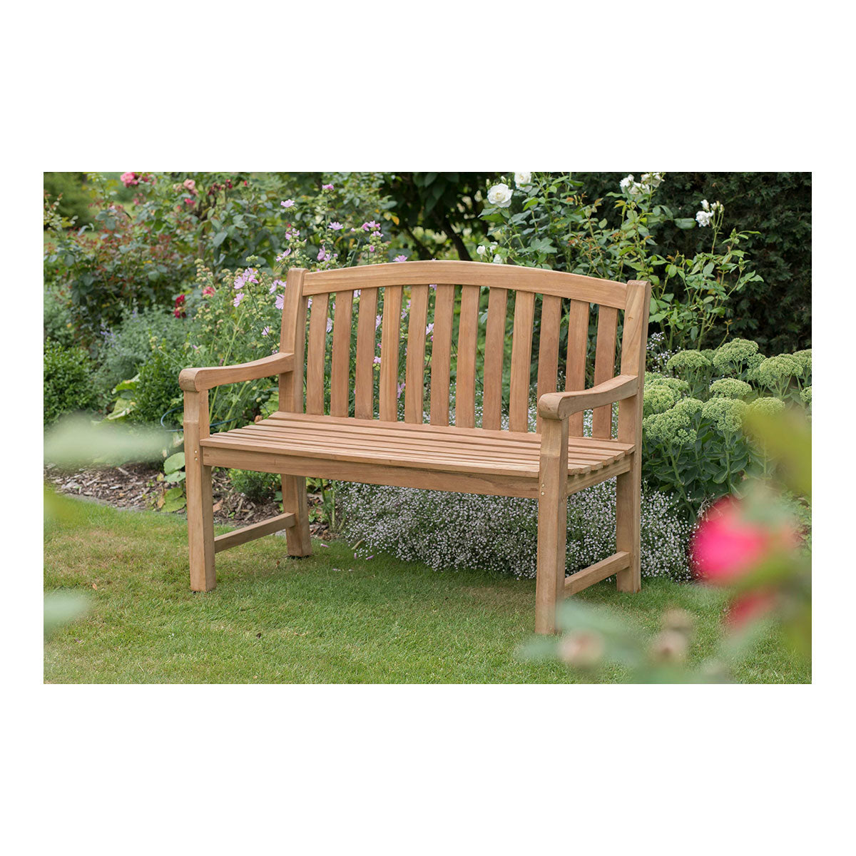 Teak-Gartenbank