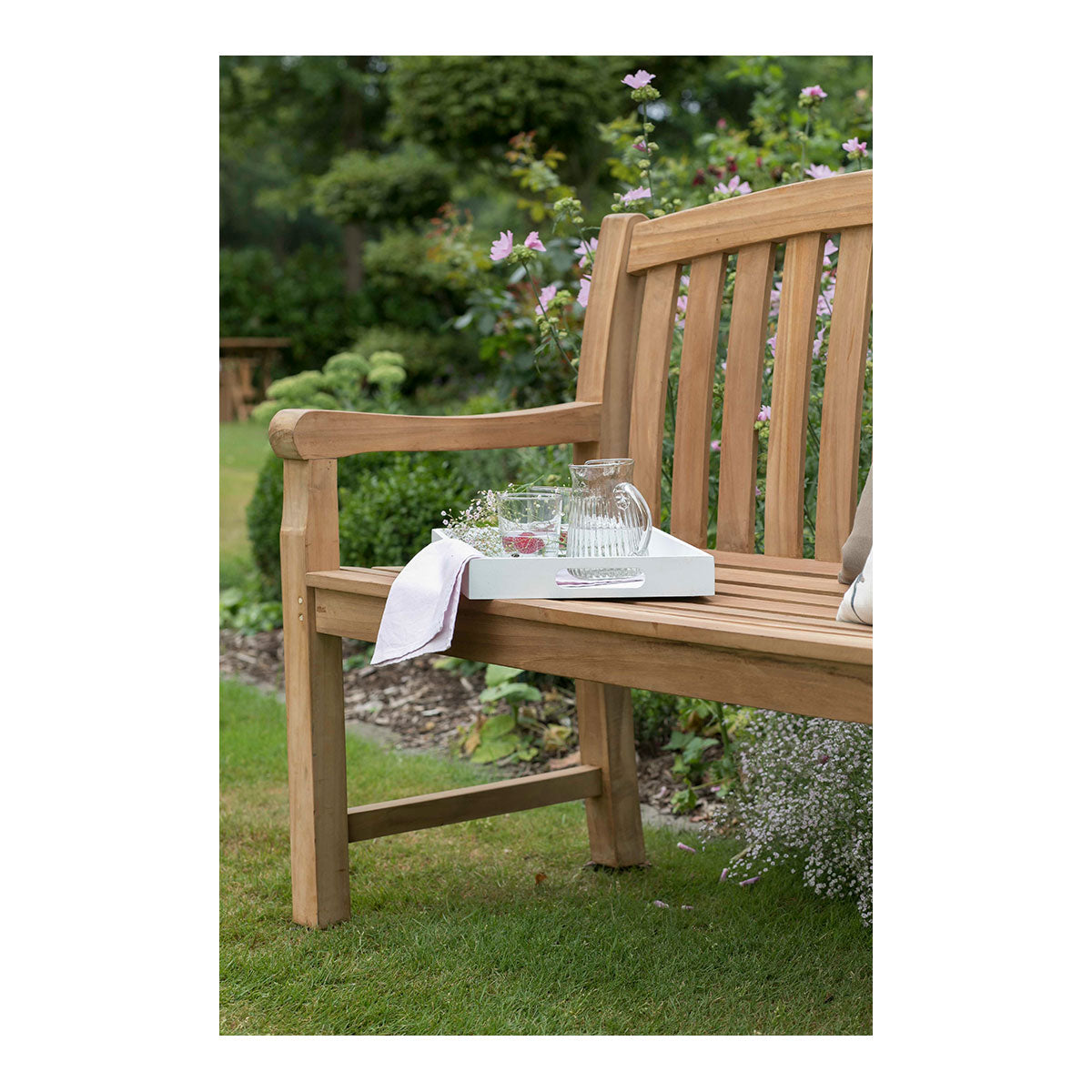Teak-Gartenbank