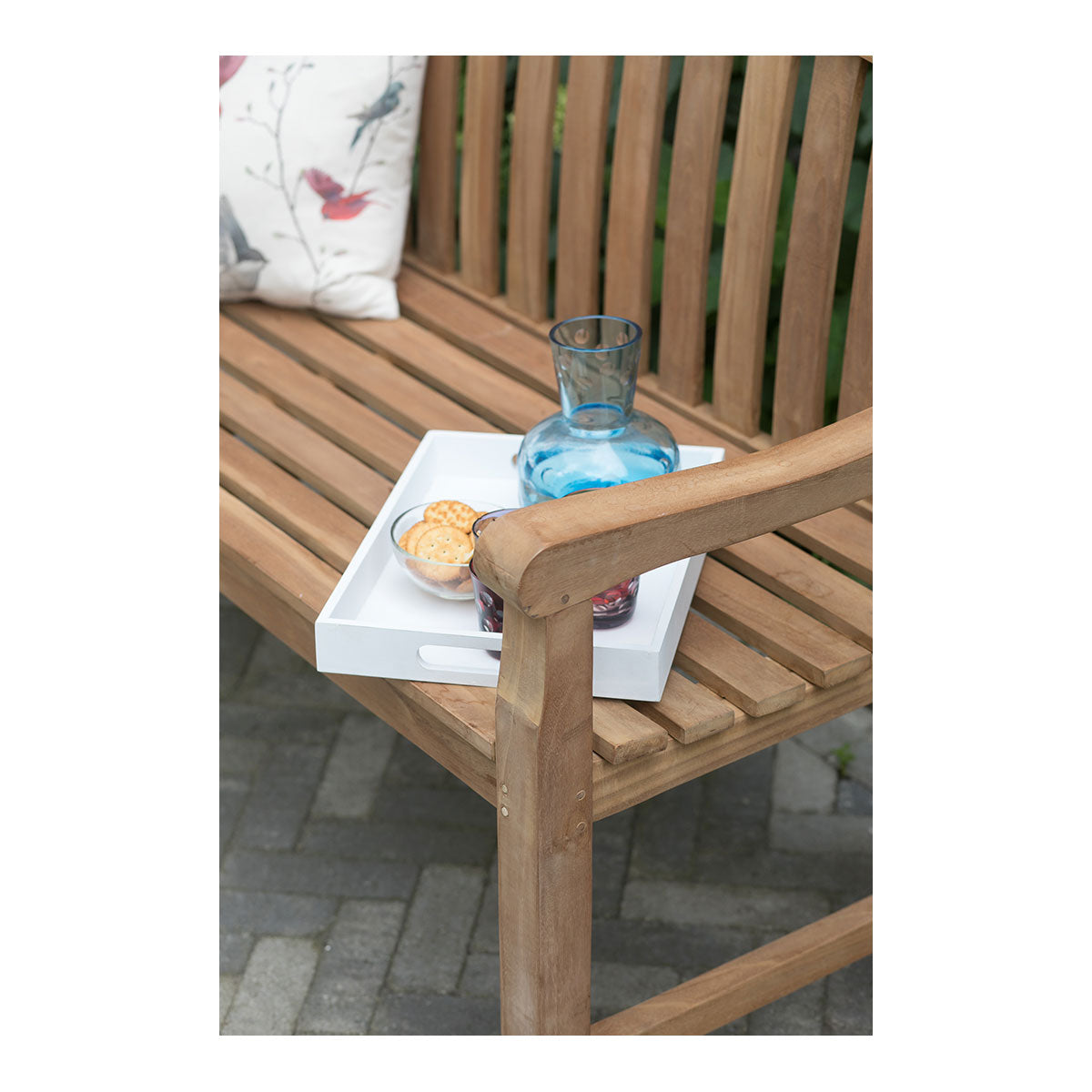 Teak-Gartenbank