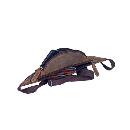 Gürteltasche aus Büffelleder