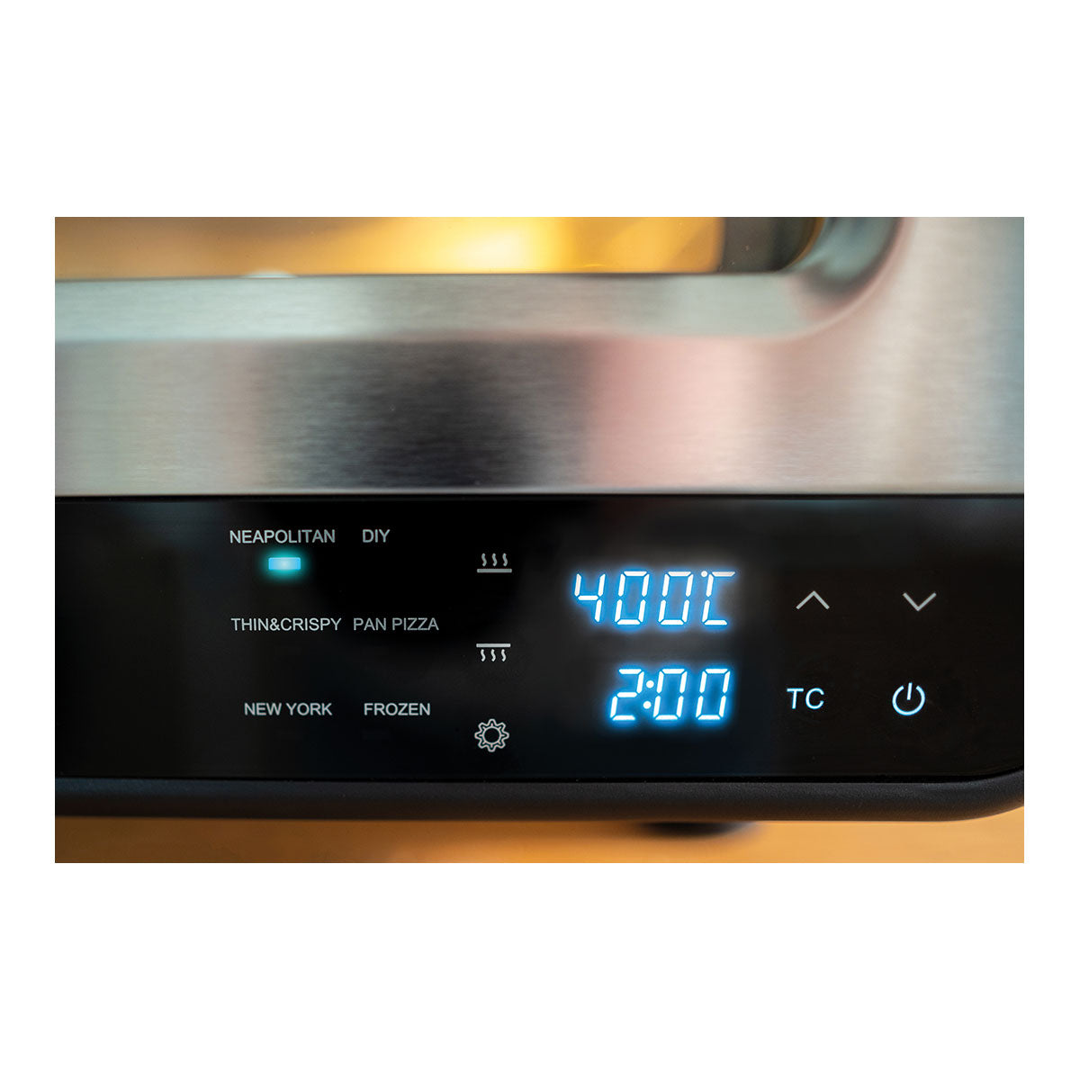 Pizzaofen mit digitalem Touch-Control-Display