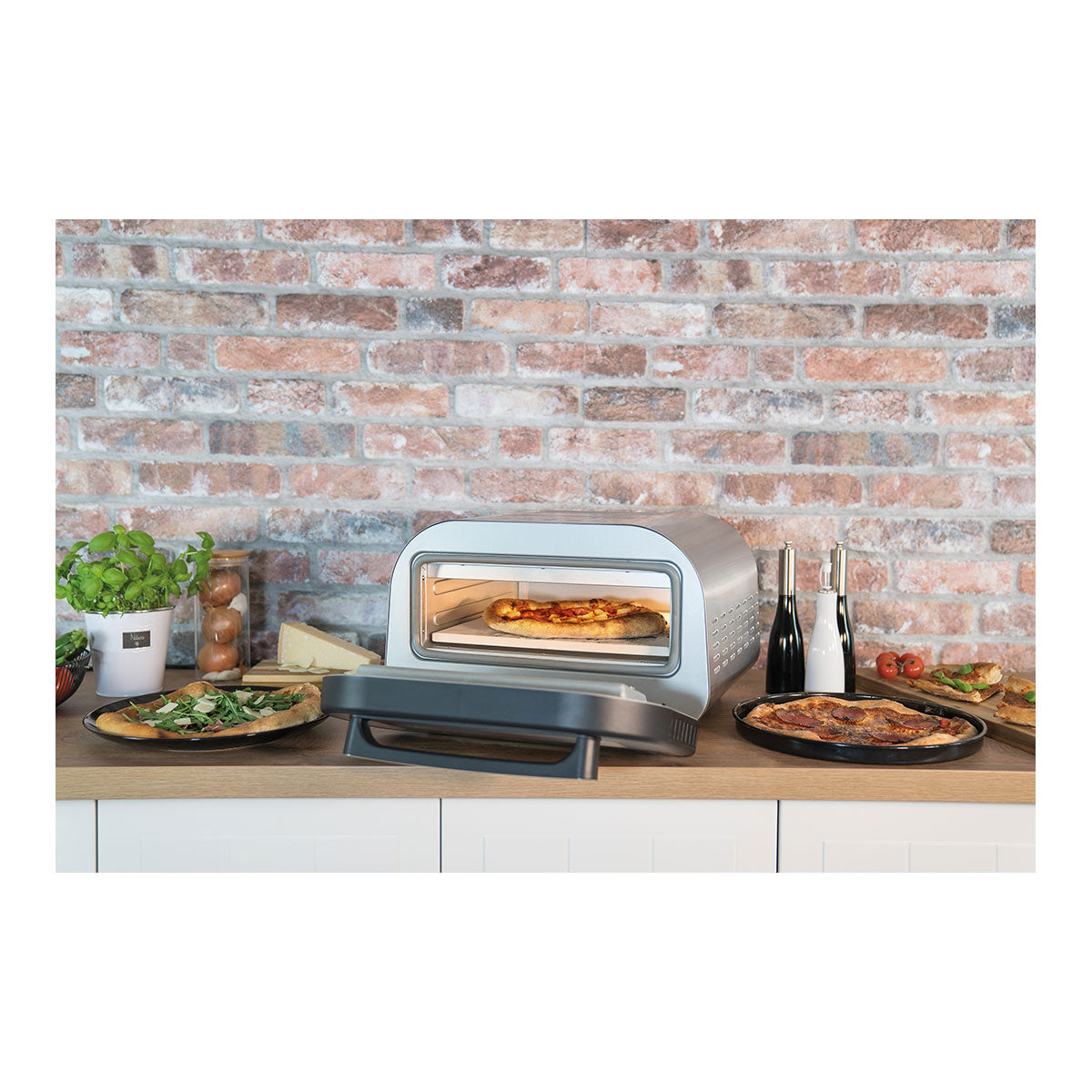 Pizzaofen mit digitalem Touch-Control-Display