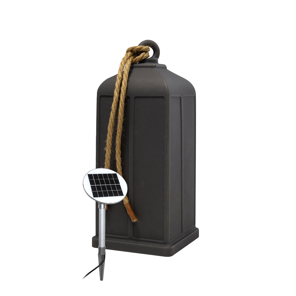 Leuchtende Laterne, Solar, anthrazit