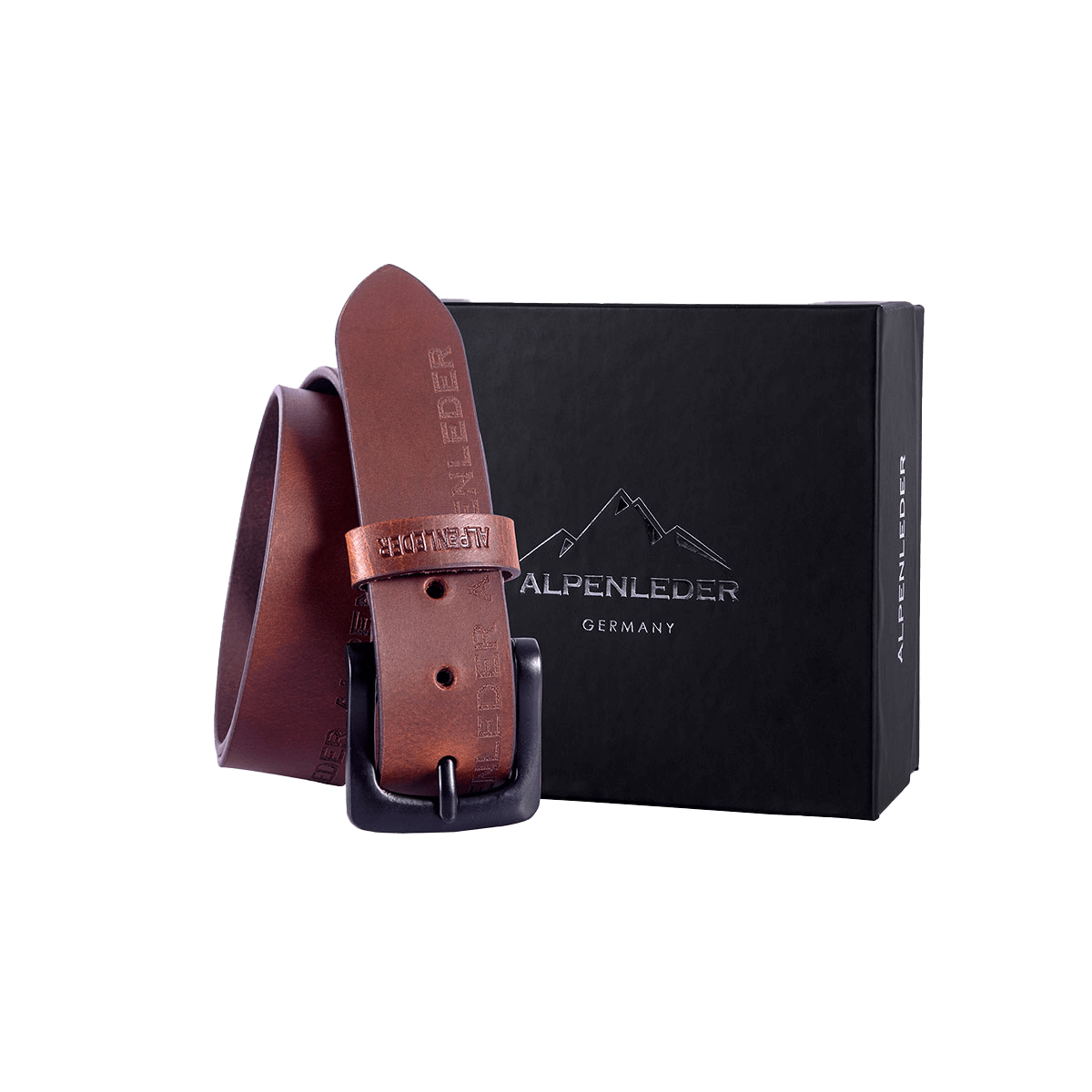 Ledergürtel ALPENLEDER, cognac, Gr. S – XL