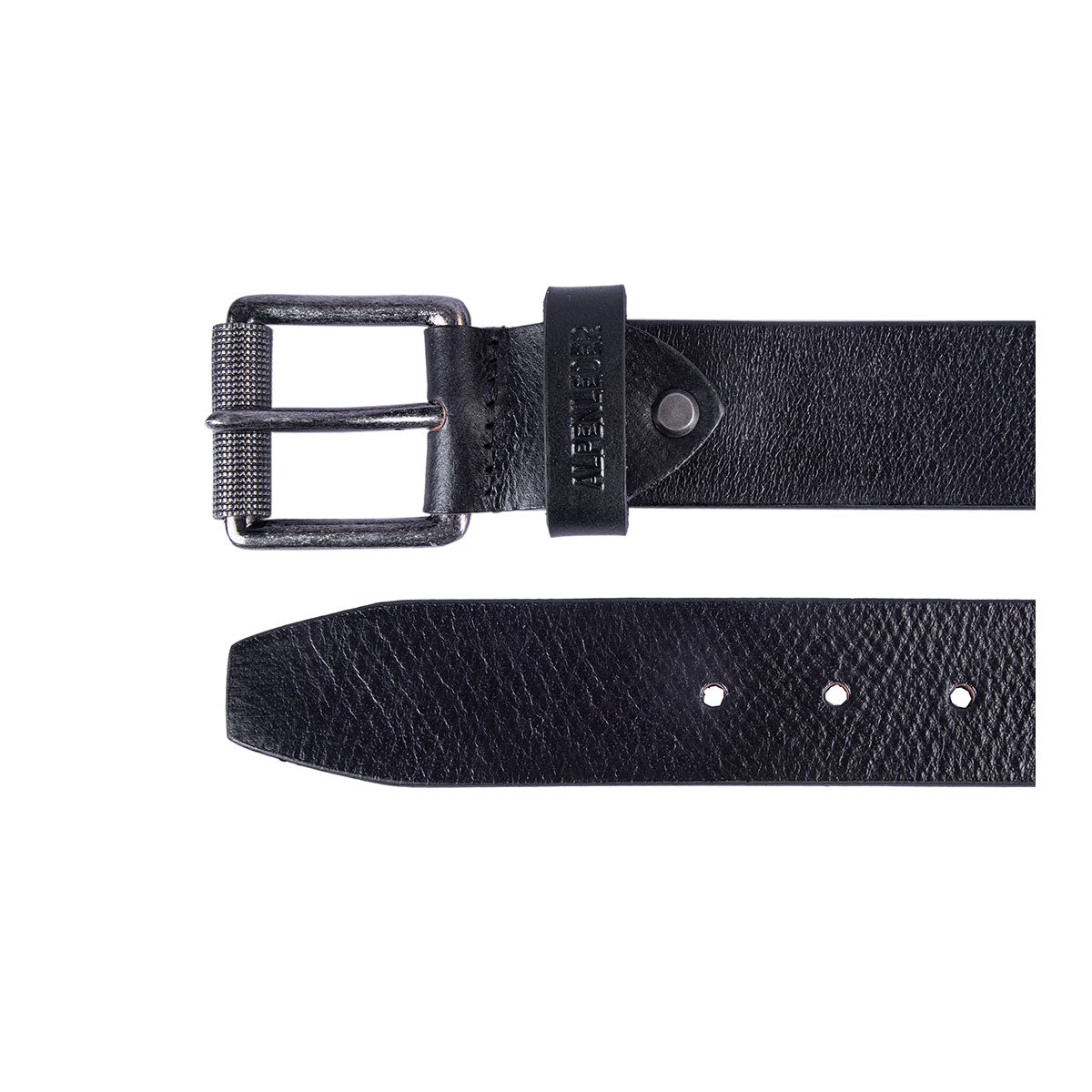 Ledergürtel SCHIEFER, ebenholz, Gr. S-XL