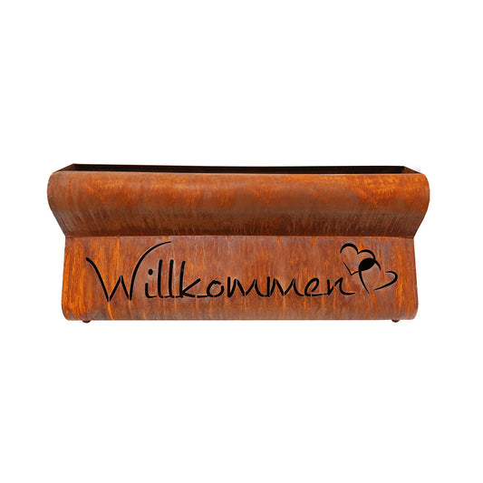 Edelrost Pflanzgefäß Bregenz – Willkommen