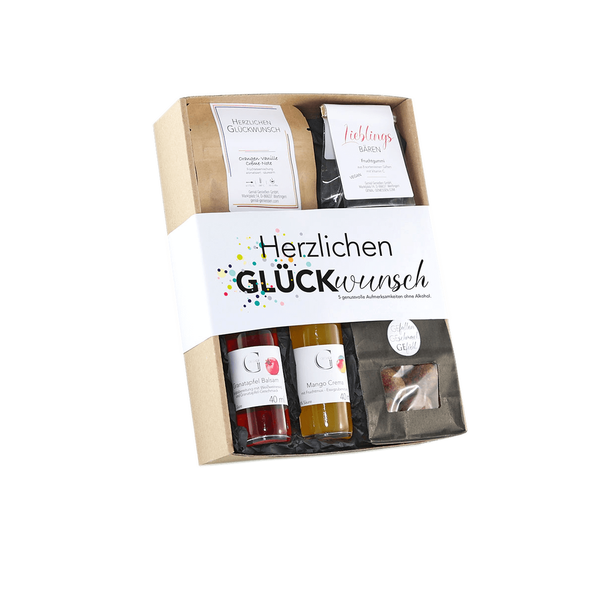 Geschenk-Set: Herzlichen Glückwunsch