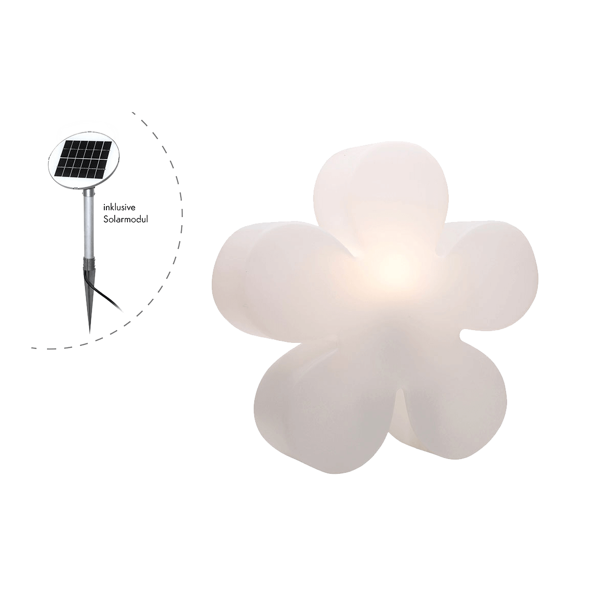 Leuchtende Blume Solar 40 cm