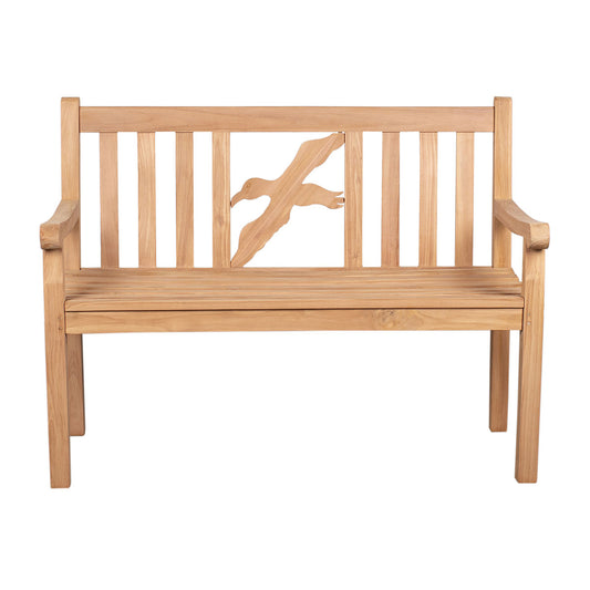 Teak-Gartenbank Möwe