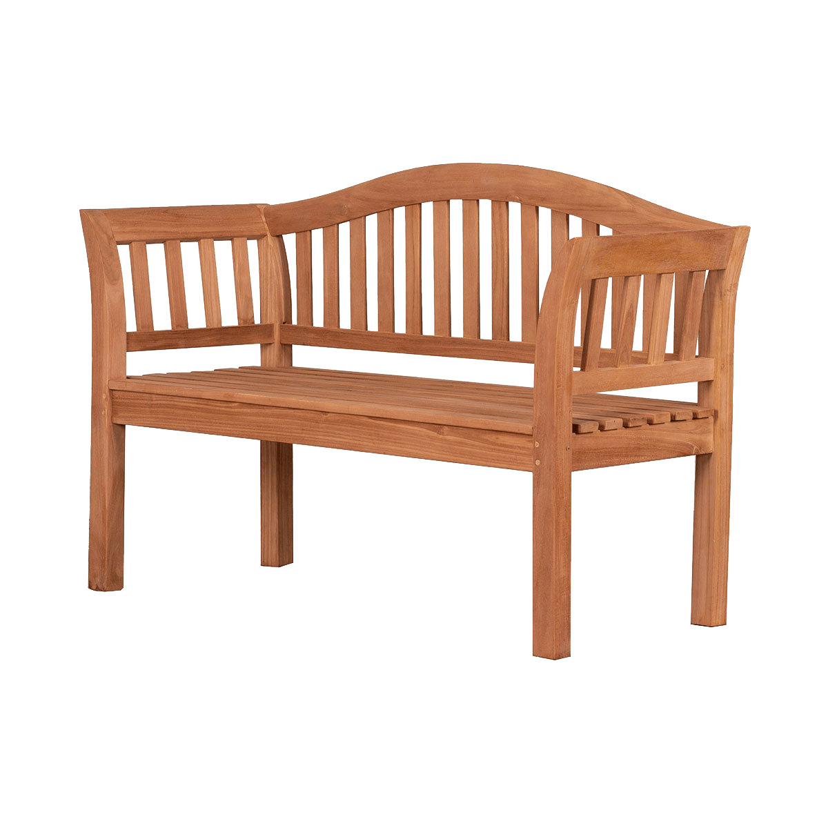 Teak-Gartenbank Wave