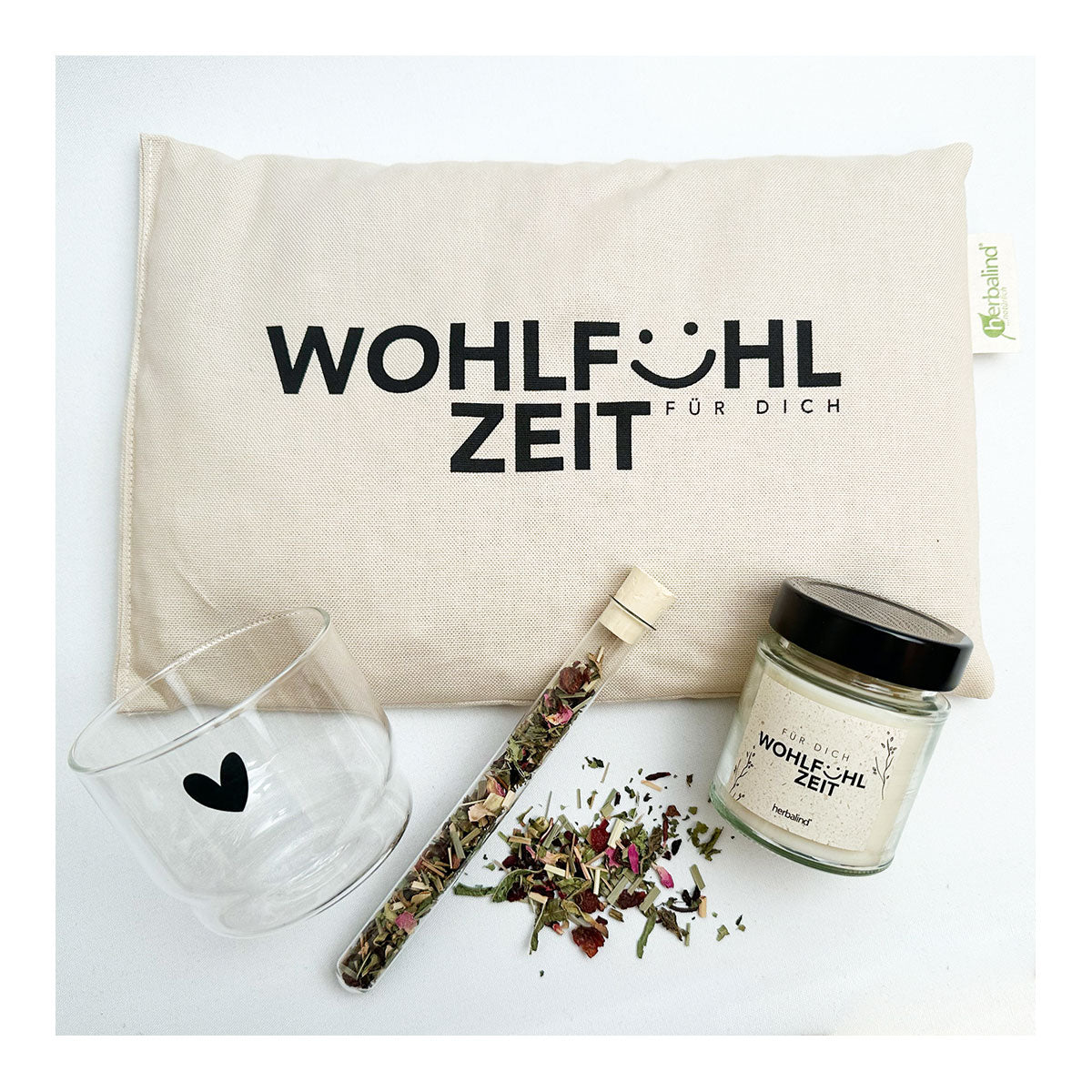 Geschenk-Set – Kleine Wohlfühlzeit mit Kirschkernkissen