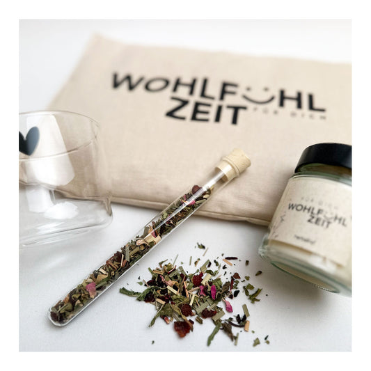 Geschenk-Set – Kleine Wohlfühlzeit mit Kirschkernkissen