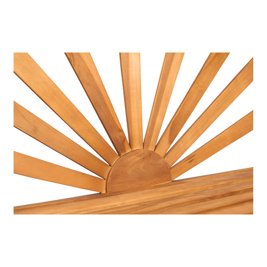 Teak-Gartenbank Sonne