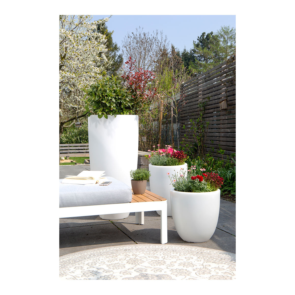 Beleuchteter Blumentopf S