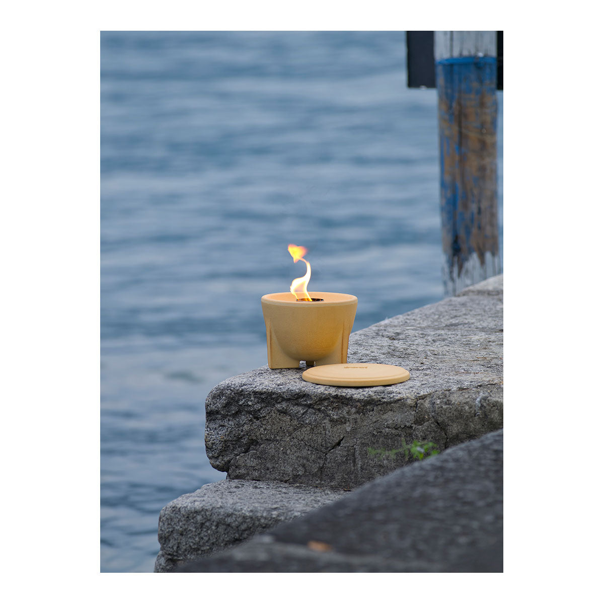 Schmelzfeuer (Outdoor) mit Deckel, CeraNatur, Brennmaterial Wachs