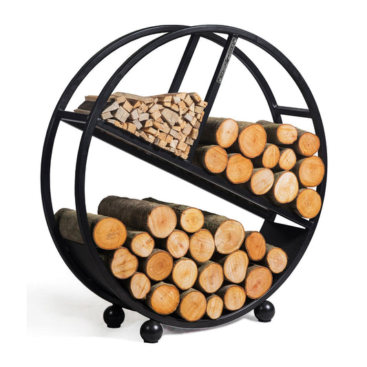 Kaminholzregal Kalifornien rund ‒ 80 cm