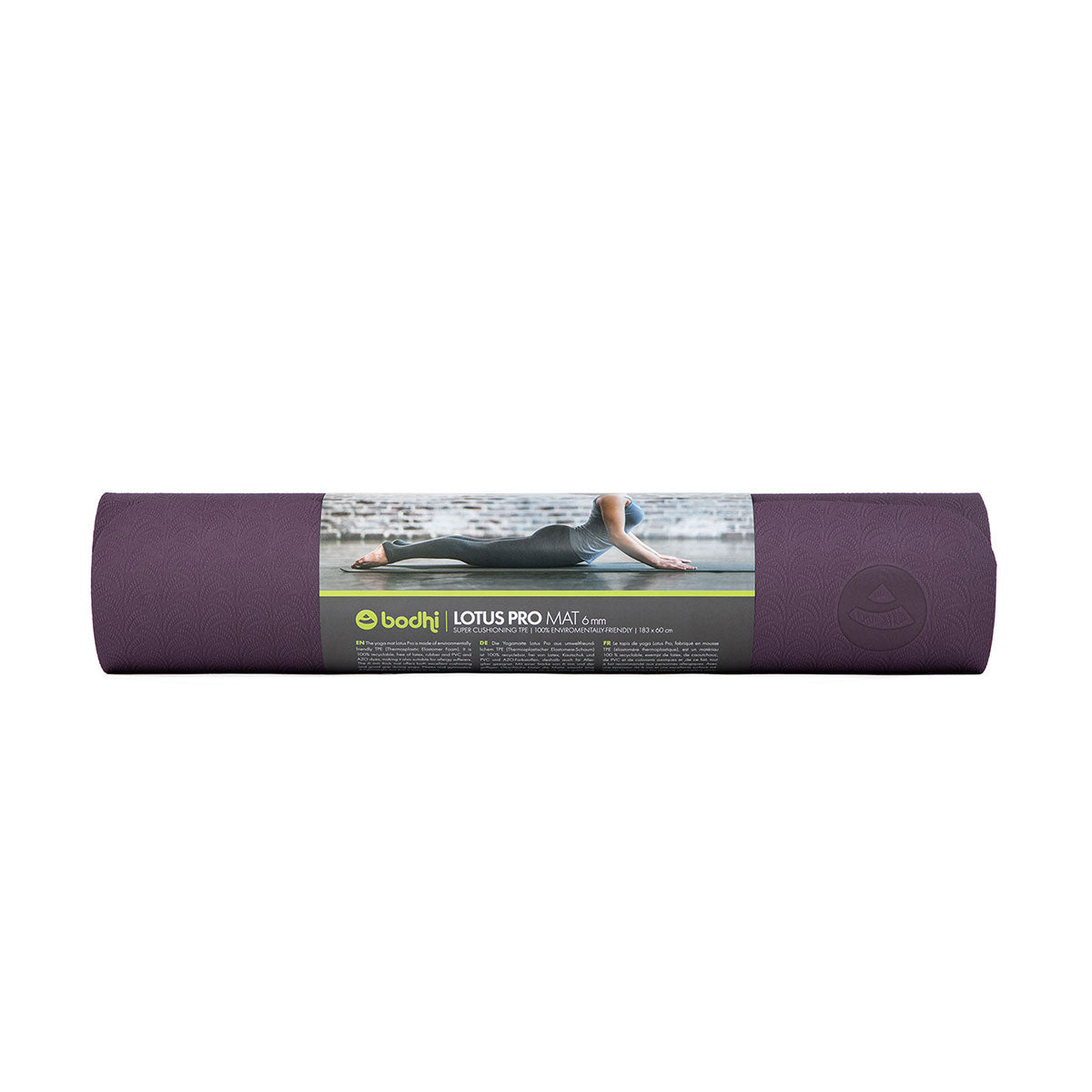 Yogamatte LOTUS PRO aubergine / hell aubergine
