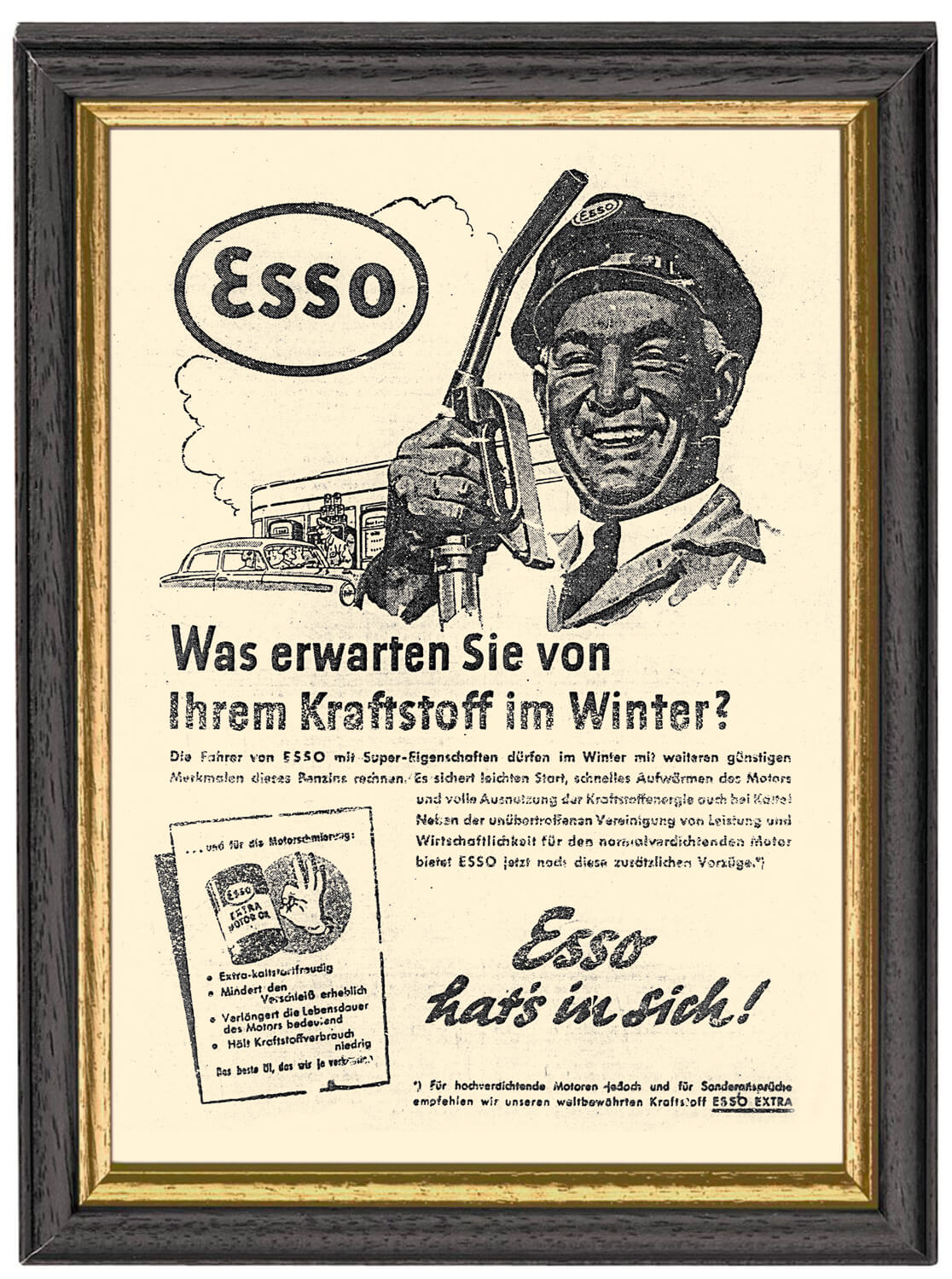 Historische Anzeigen im Rahmen