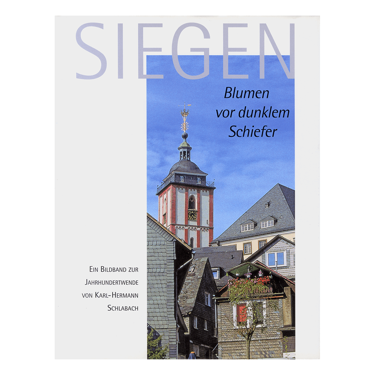 Siegen – Blumen vor dunklem Schiefer