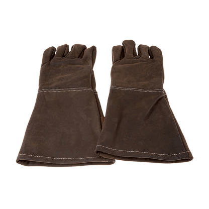 Grillhandschuhe Büffelleder, Farbe coffee