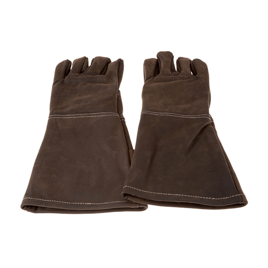 Grillhandschuhe Büffelleder, Farbe coffee