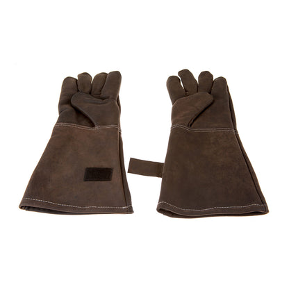 Grillhandschuhe Büffelleder, Farbe coffee