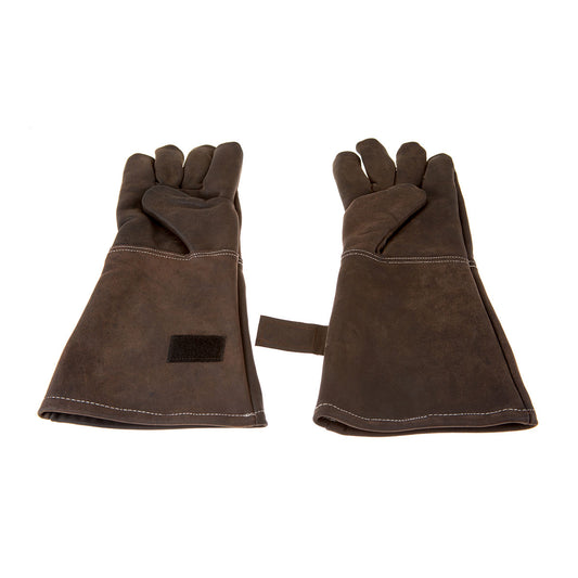 Grillhandschuhe Büffelleder, Farbe coffee
