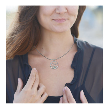 Kettenanhänger Sternzeichen Wassermann, mit Kette