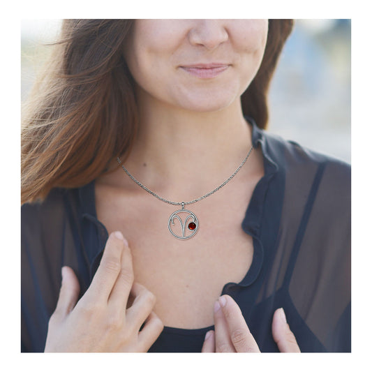 Kettenanhänger Sternzeichen Widder, mit Kette