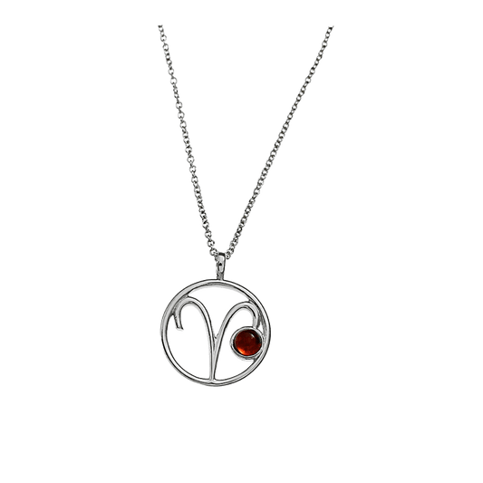 Kettenanhänger Sternzeichen Widder, mit Kette