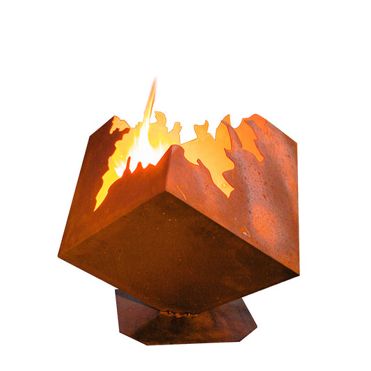 Edelrost Feuerwürfel