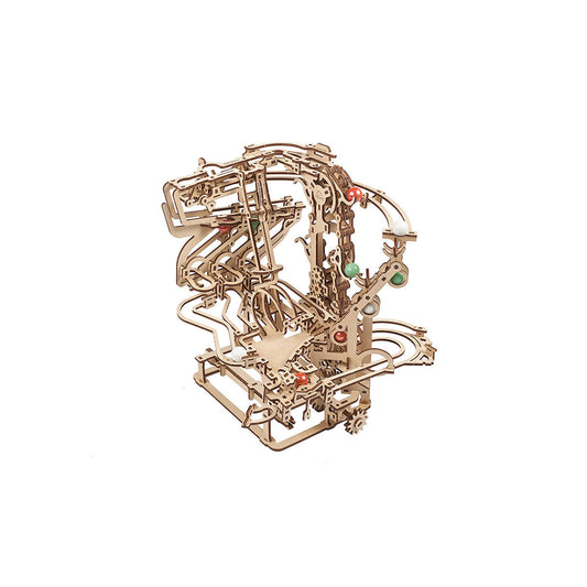 3D-Holzpuzzle, Murmel-Kettenbahn