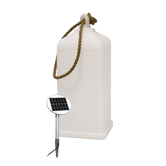 Leuchtende Laterne, Solar, weiß
