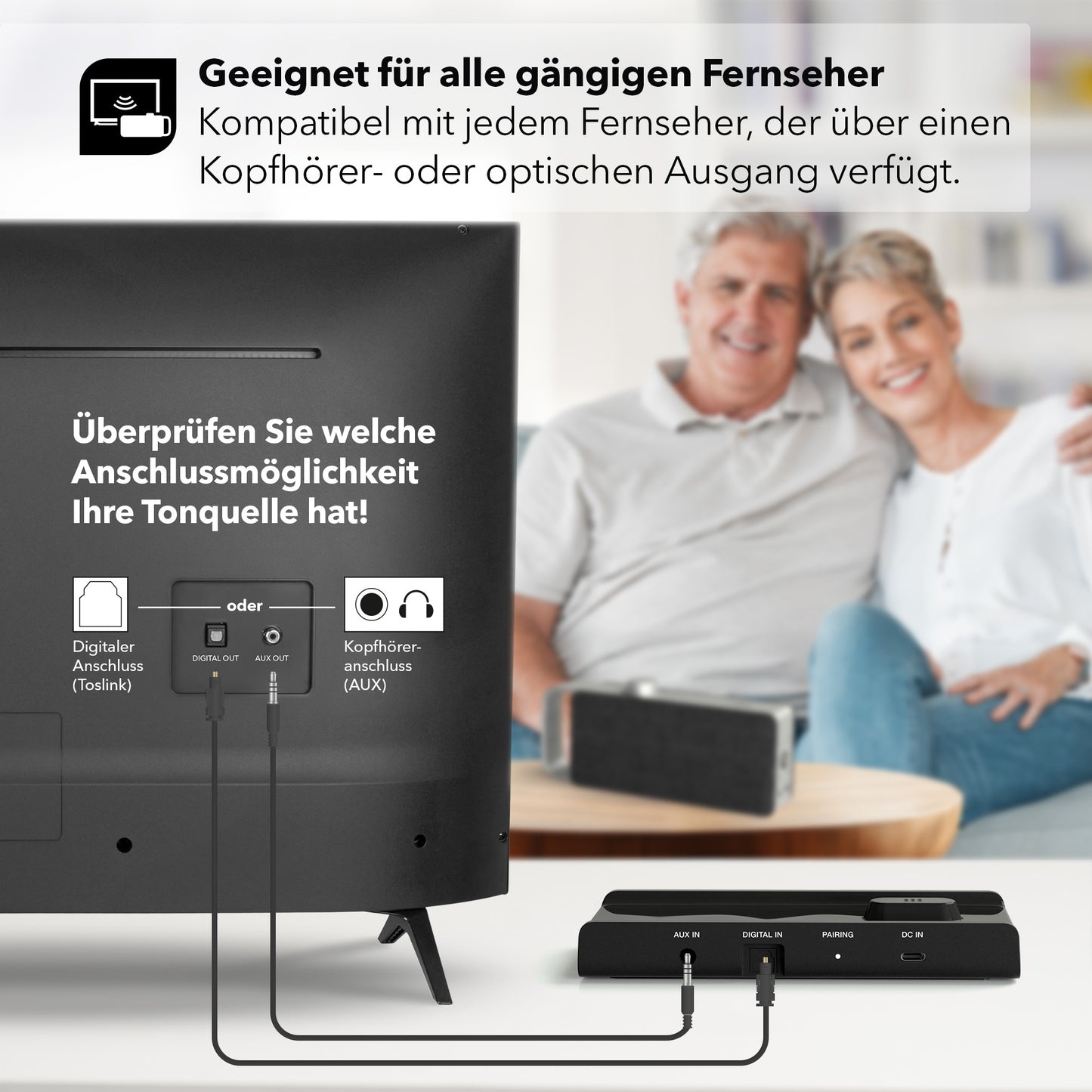 Tragbarer TV-Sprachverstärker Oskar