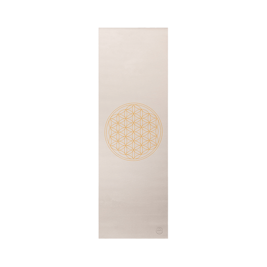 Yogamatte Blume des Lebens, silber