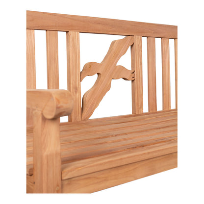Teak-Gartenbank Möwe