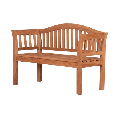 Teak-Gartenbank Wave