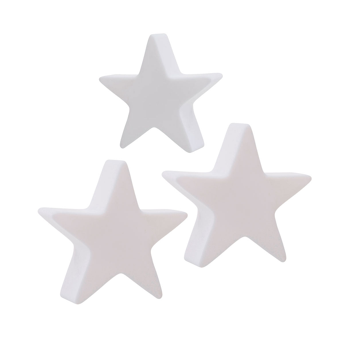 Motivleuchten-Set Stars Trio, 2 x S & 1 x XS, 3er-Set, mit Akku