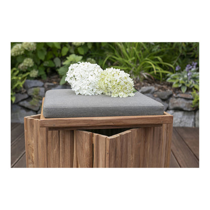 Teak-Box / -Hocker, inkl. Kissenauflage