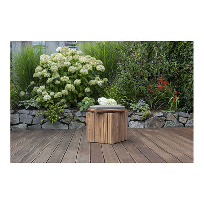 Teak-Box / -Hocker, inkl. Kissenauflage