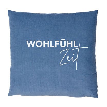 Feincord Zirbenkissen, jeans 30 x 30 cm