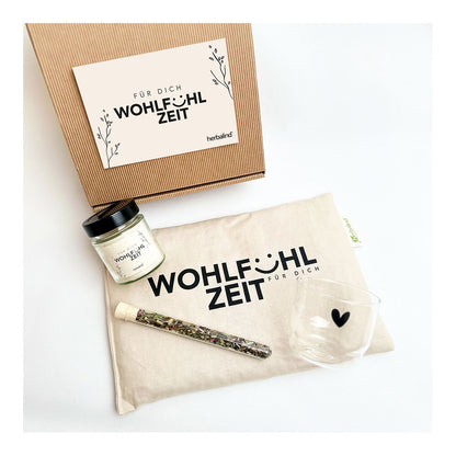 Geschenk-Set – Kleine Wohlfühlzeit mit Kirschkernkissen